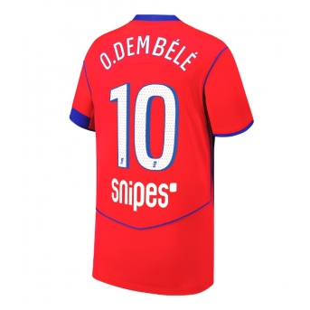 Billige Fotballdrakt Paris Saint-Germain Ousmane Dembele #10 Replika Tredjedrakt 2025-26 Kortermet